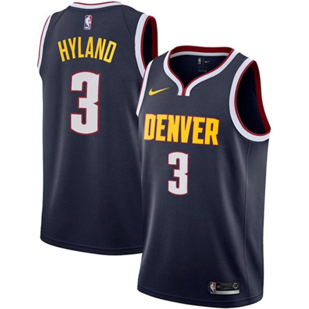 Authentic Denver Nuggets 3 Jersey Navy - Game Day Essential