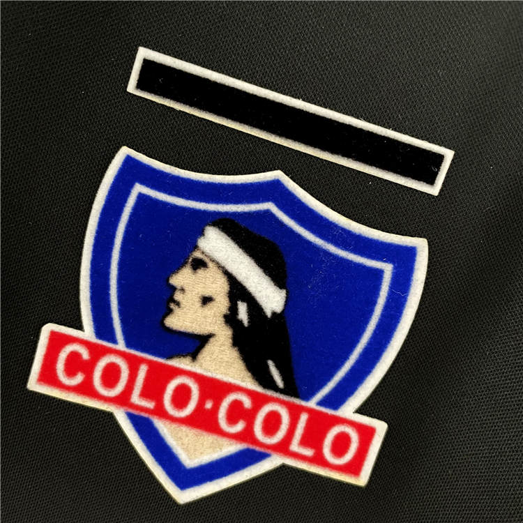 Official Colo-Colo Retro Soccer Jersey 9293 Black Away Football Shirt