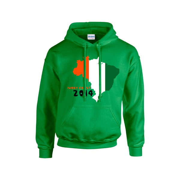 Fan-Favorite Premium-Quality Ivory Coast 2014 Country Flag Hoody