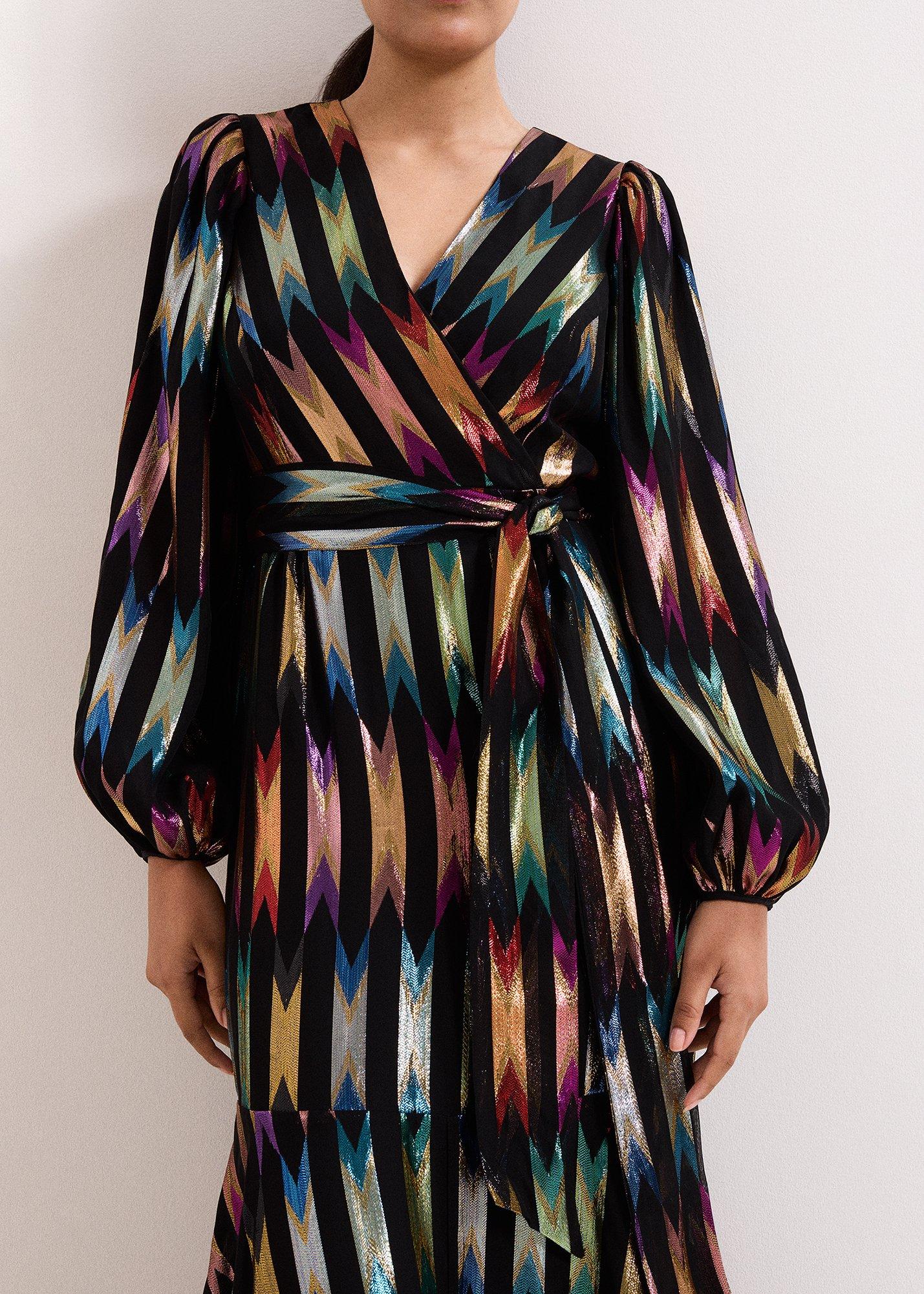 Petite Ellia Shimmer Maxi Dress