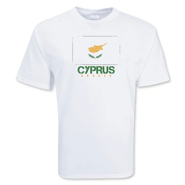 Authentic Cyprus Soccer T-Shirt Jersey Soccer Tournament