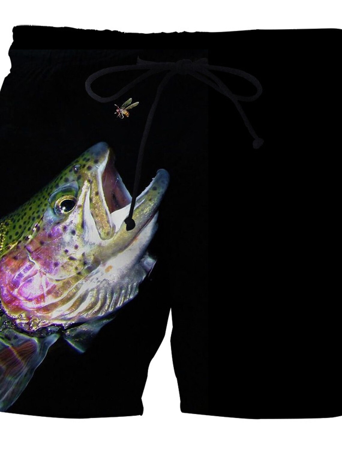 Men's Graphic Prints Fish Swim Trunks Swim Shorts Board Shorts Mid Waist Fashion Streetwear Casual Daily Outdoor Holiday Drawstring Pocket Elastic Waist Designer Clothing Apparel