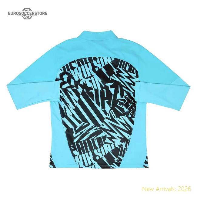 2024-2025 Red Bull Leipzig Pre-match 14 Zip Top (aqua)