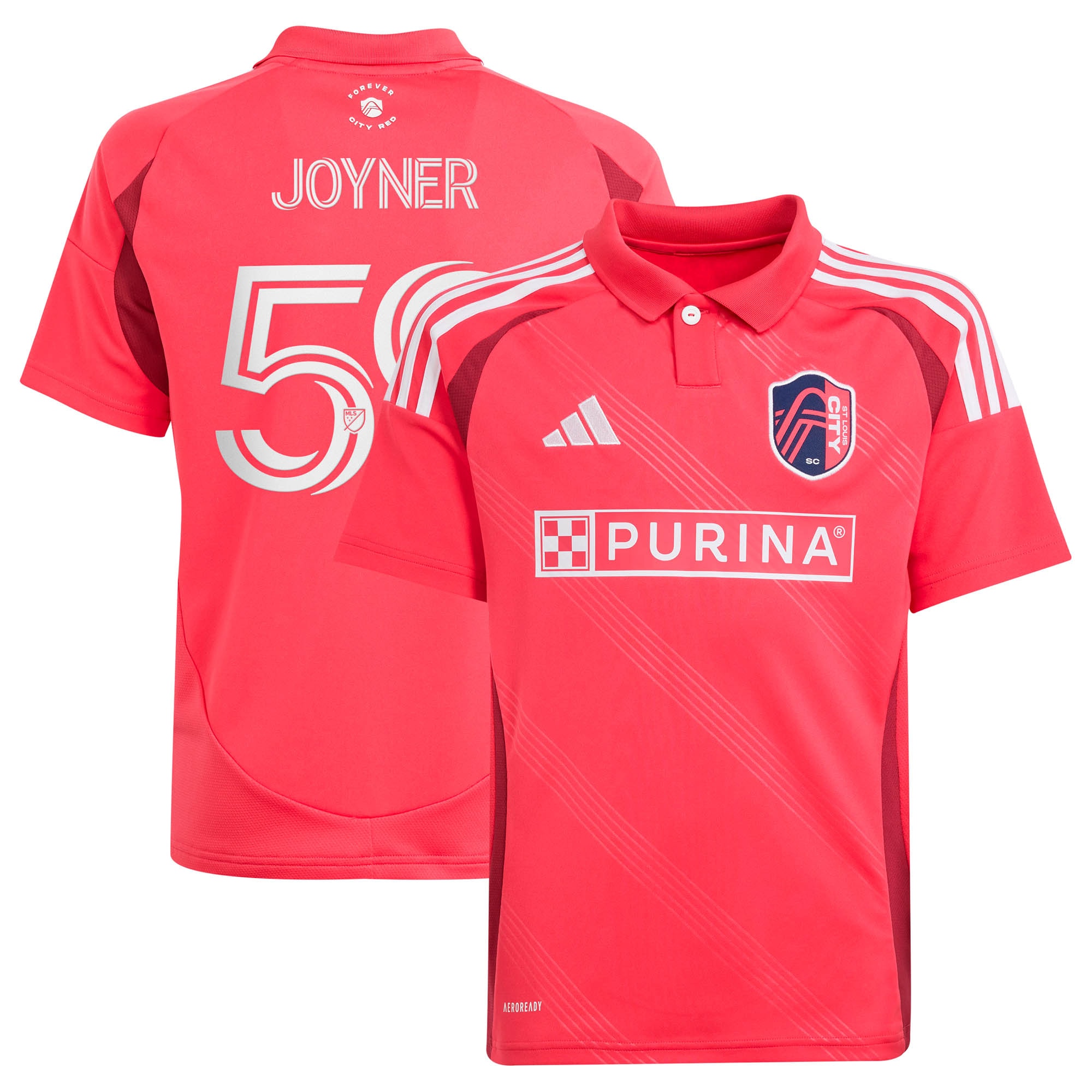 [LK] MyKhi Joyner St. Louis CITY SC Youth 2025 Forever CITY Red Replica Jersey - Red