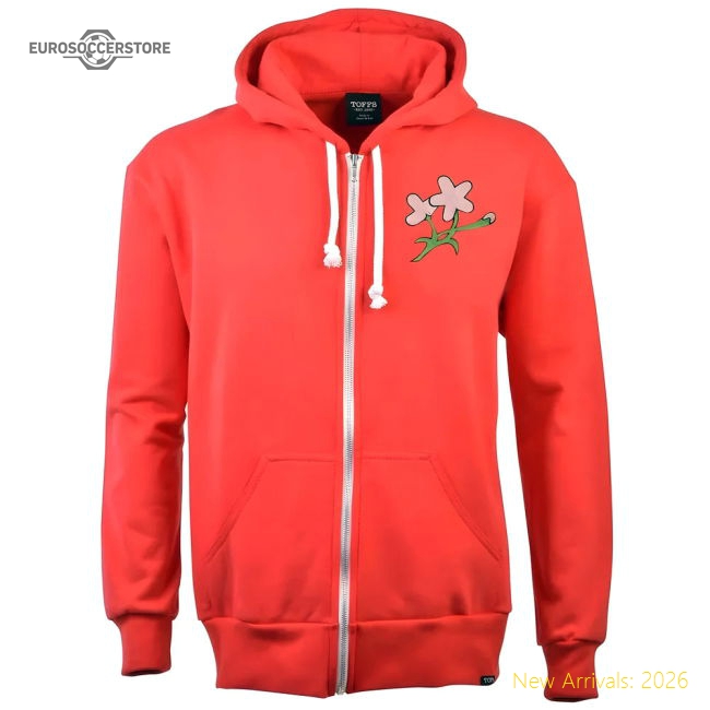 Premium Blue Samurai 1932 Vintage Rugby Zipped Hoodie - Red