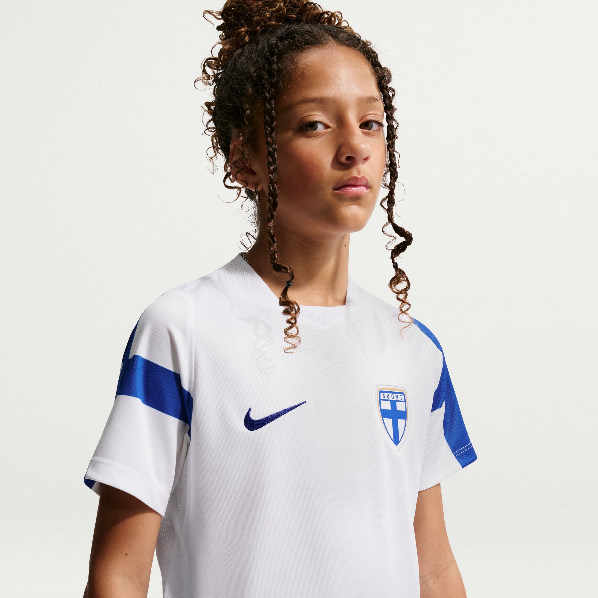 [SJH] Finland National Team Youth 2026 Home Stadium Replica Jersey - White