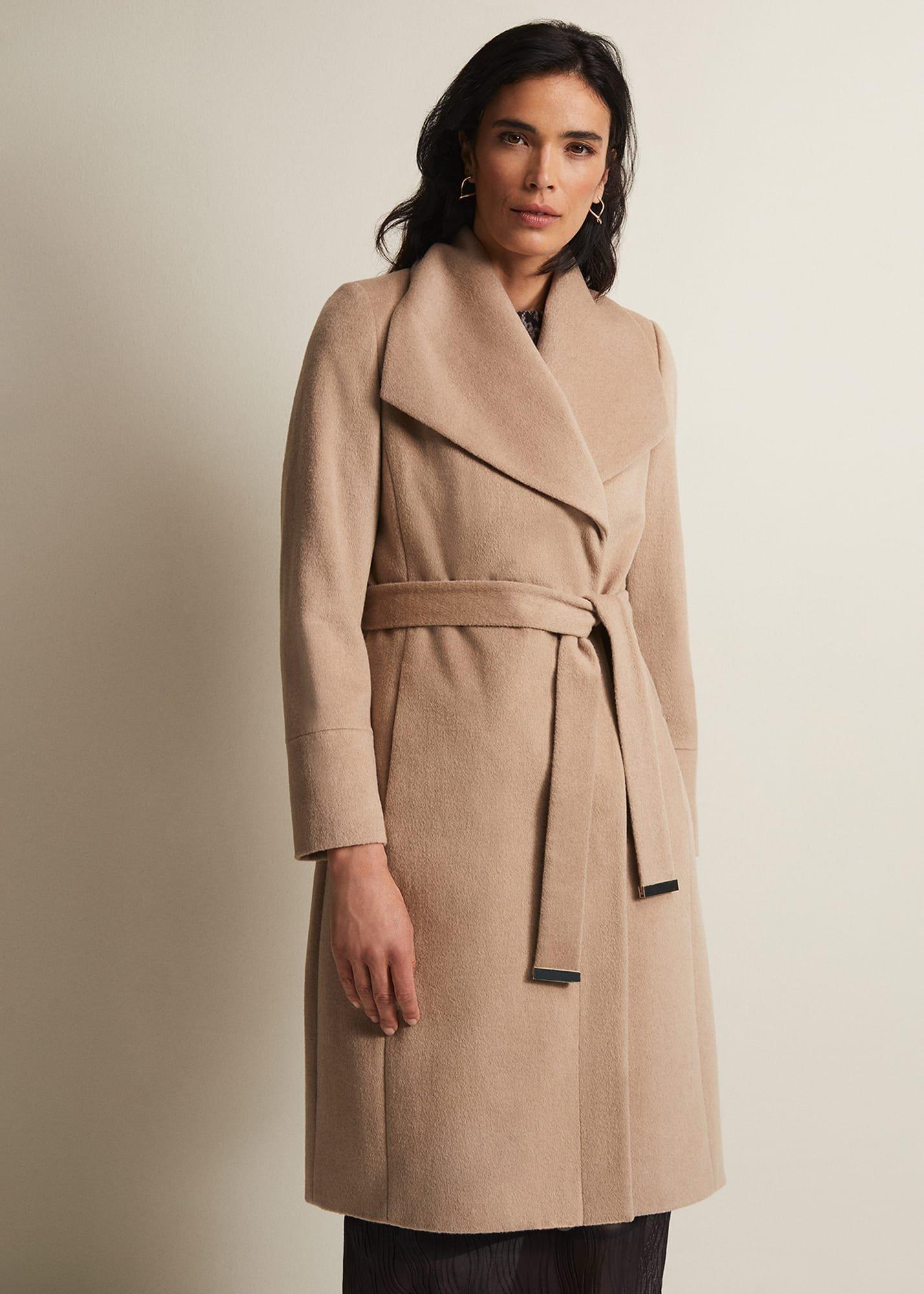 Nicci Belted Wool Coat