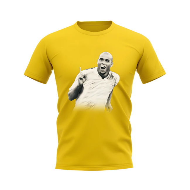 Replica Ronaldo R9 Legend T-Shirt (Yellow) Jersey Official