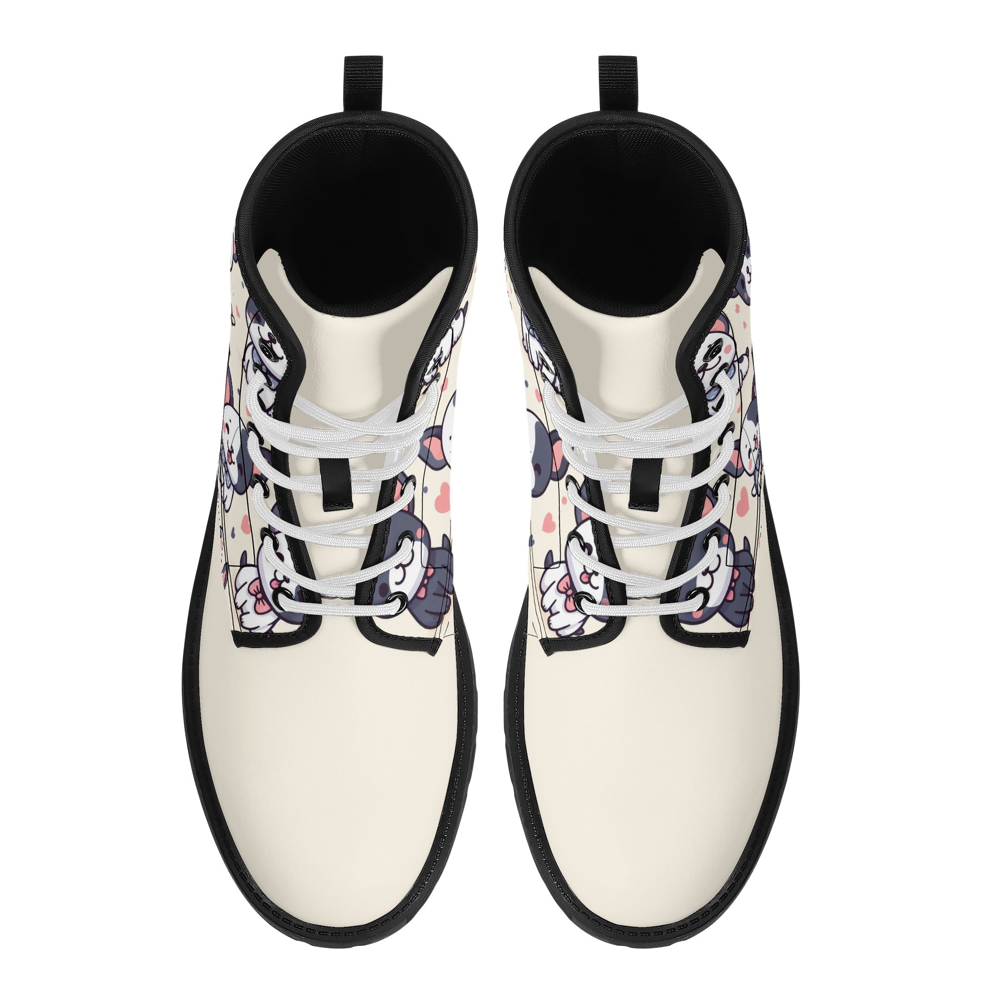 Coco - French Bulldog Themed Leather Boots For Frenchie Fans