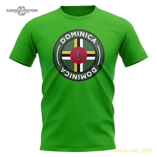 Exceptional Dominica Football Badge T-shirt (green) - Fan Collection