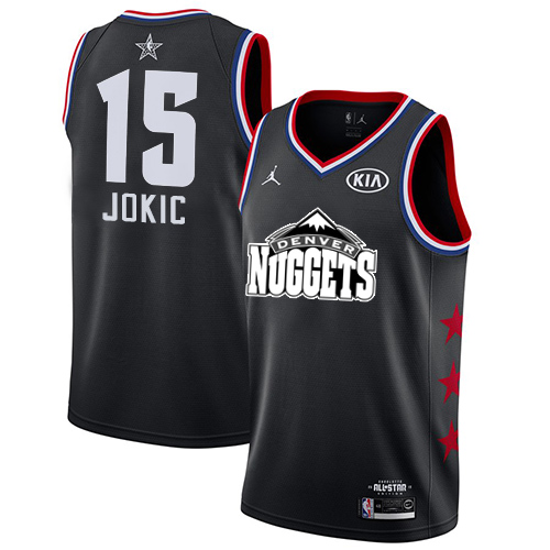 Performance Nuggets #15 Nikola Jokic 2019 Icon NBA Swingman Jersey