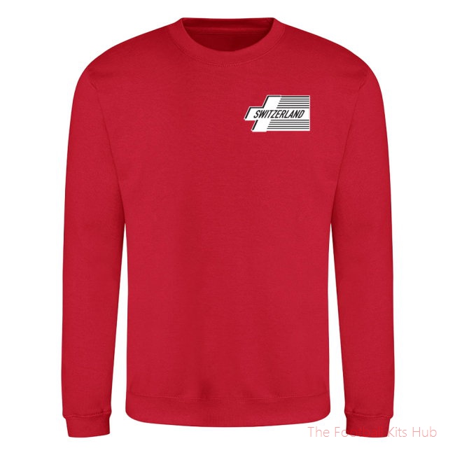 Men Switzerland National Team Sweatshirt (Red)