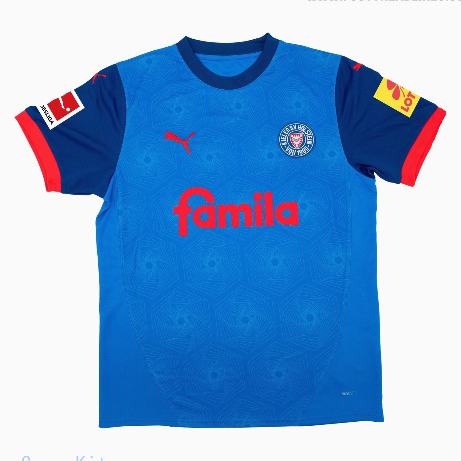 [LK] Holstein Kiel Bundesliga Kits Released 24 25 Home Away Jersey &