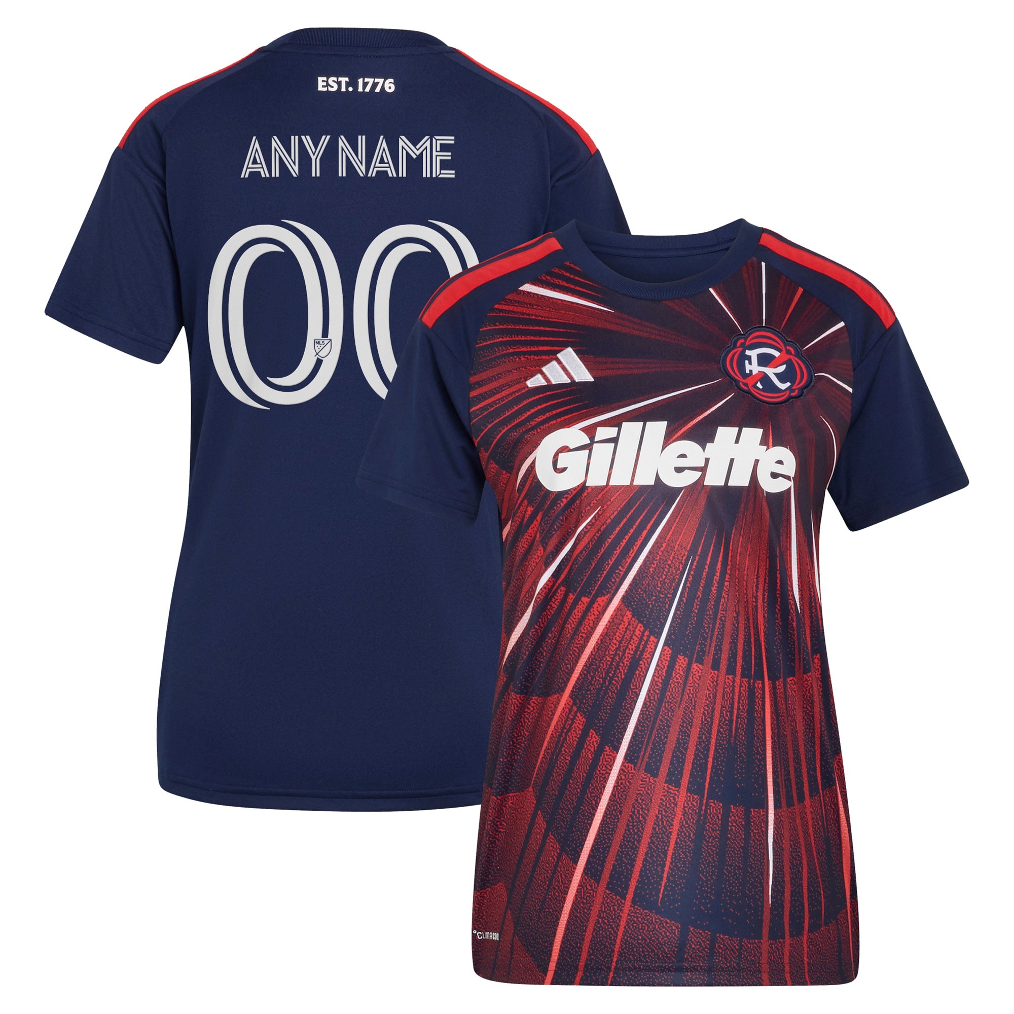 [SJH] New England Revolution Women's 2026 Independence Day Replica Custom Jersey - Blue