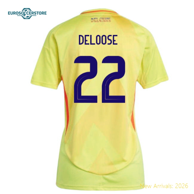 2025-2026 Belgium Away Fan Version Womens Shirt Game Day Outfit