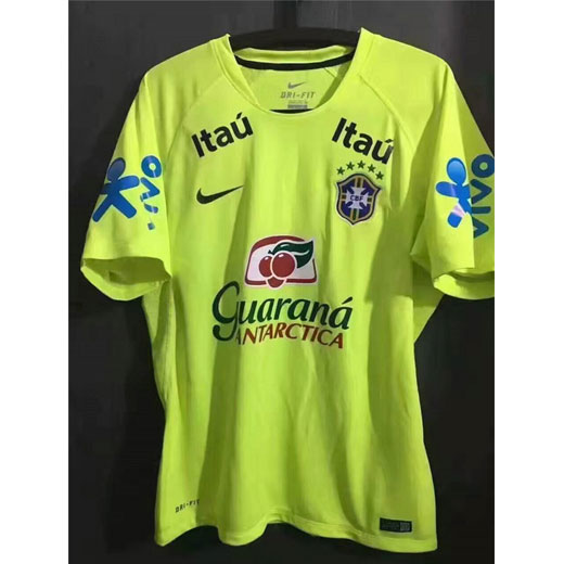 Official Brazil Green 201718 Soccer Training Jersey Shirt