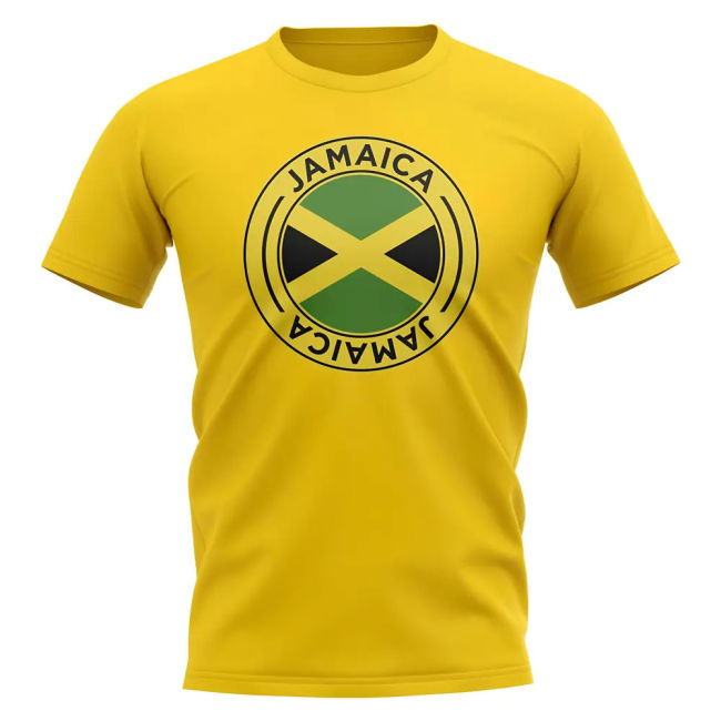 World-Class Climate-Control Jamaica Football Badge T-Shirt (Yellow)
