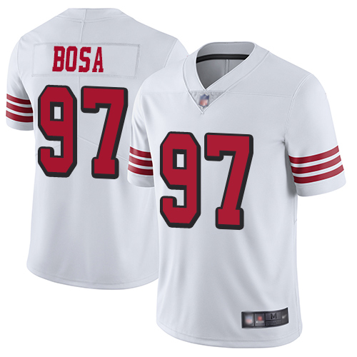 Authentic NFL SF 49ers #97 Nick Bosa White Limited Jersey - NFL Lic...