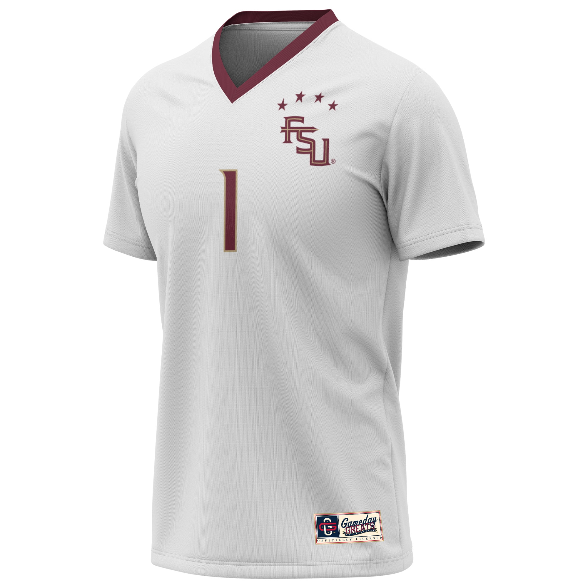 [NJP] Florida State Seminoles GameDay Greats Youth 2023 NCAA Women's Soccer National Champions Four-Star Fashion Jersey - White