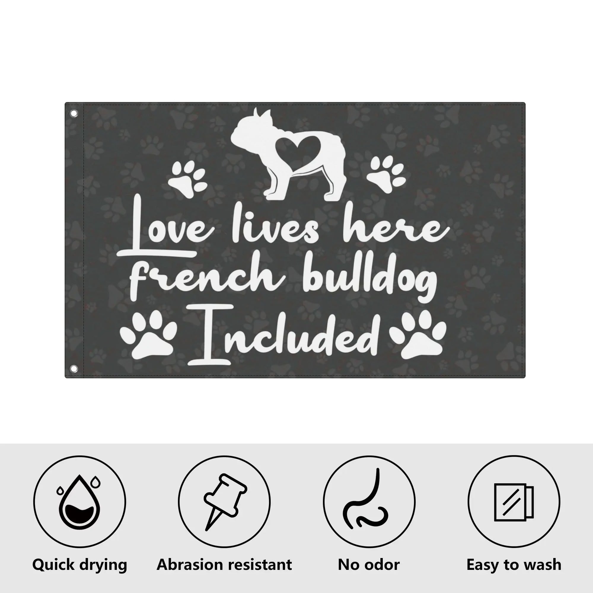 French Bulldog Milo Garden Flags For Frenchie Lovers Comfy Pet Product