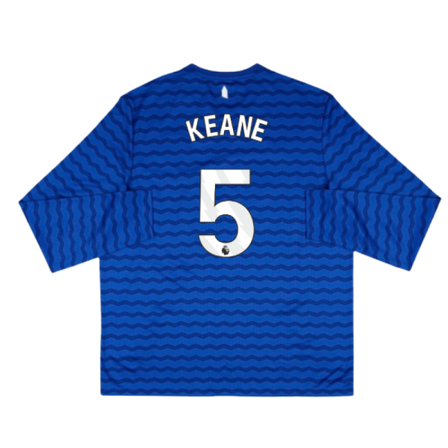 Official 2025-2026 Everton Home Long Sleeve Shirt (keane 5) - Premium