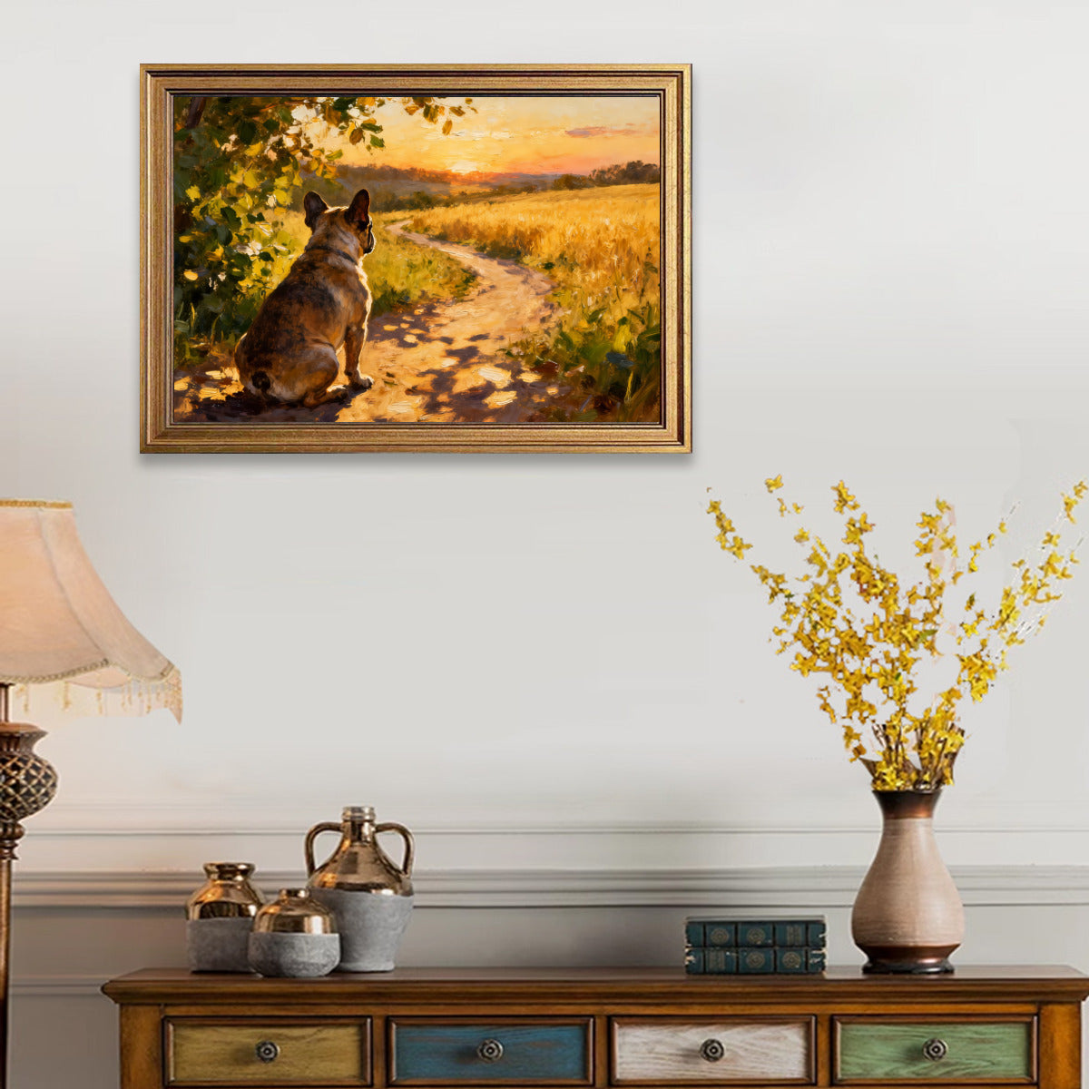 French Bulldog Bowie Framed Poster • Wall Decoration Comfy Pet Product