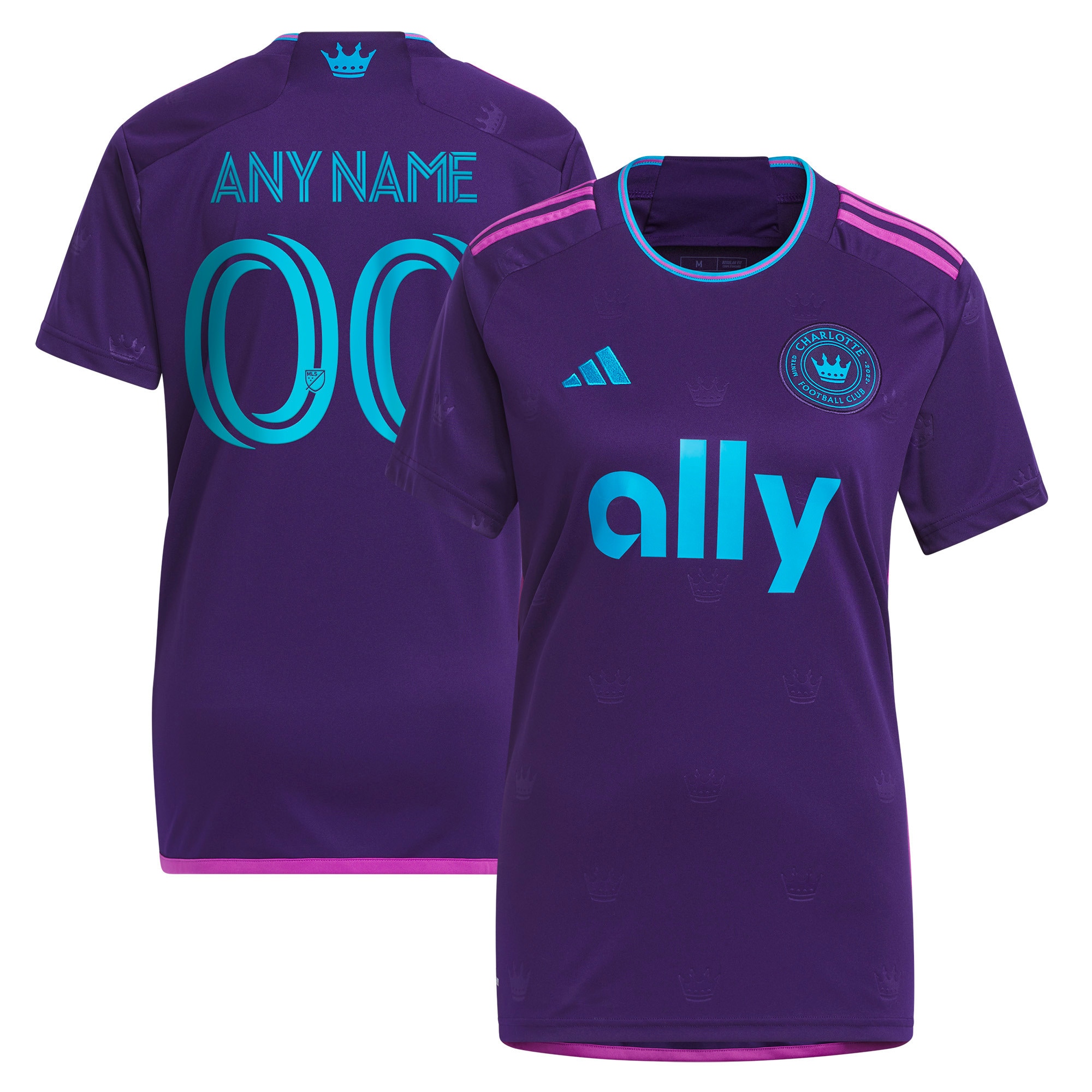 [SJH] Charlotte FC Women's 2023 Crown Jewel Kit Replica Custom Jersey - Purple