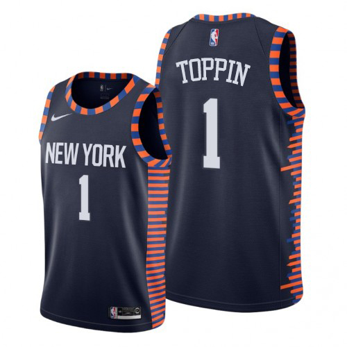 New York Knicks Obi Professional Grade Replica Jersey Urban Style #1