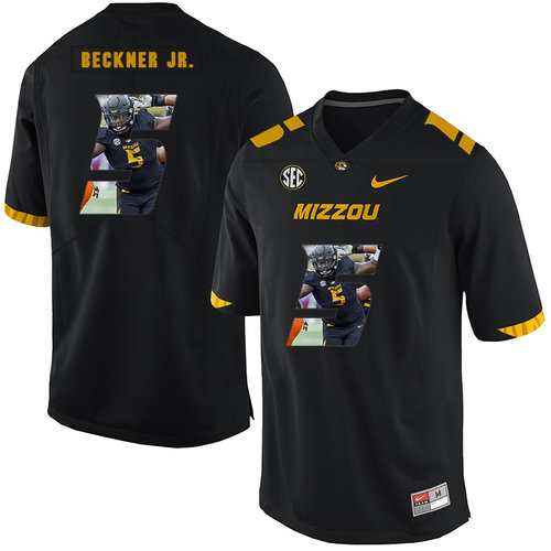 Men's None Black 2024 official Terry Beckner #5 premium Jersey
