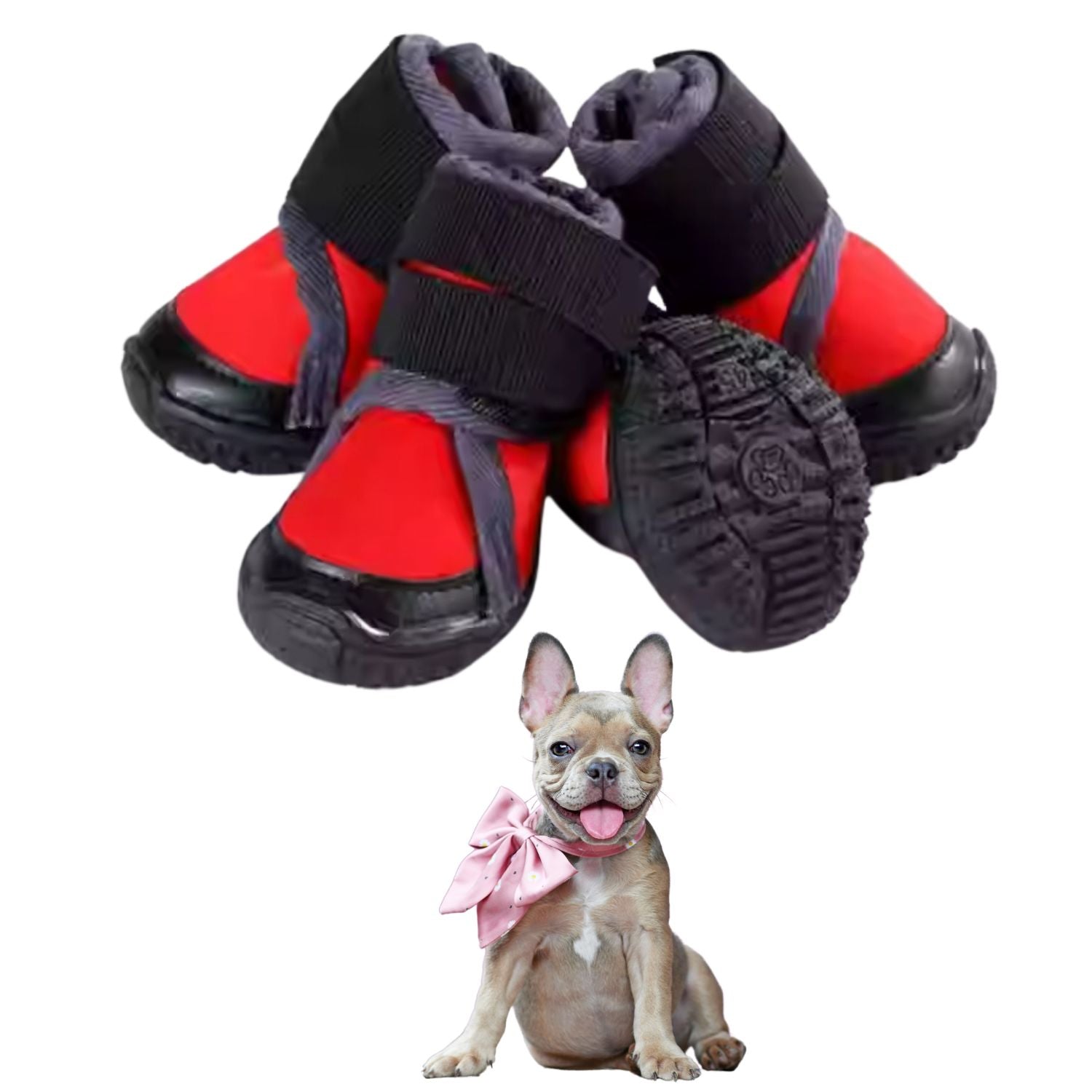 High-Quality Petstride Durable Frenchie Shoes - Waterproof And Breath...