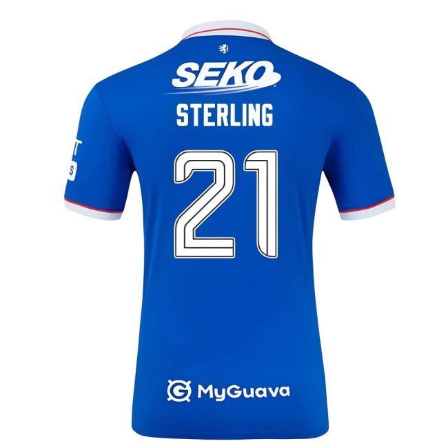 Premium 2025-2026 Rangers Home Authentic Sterling 21 With Classic