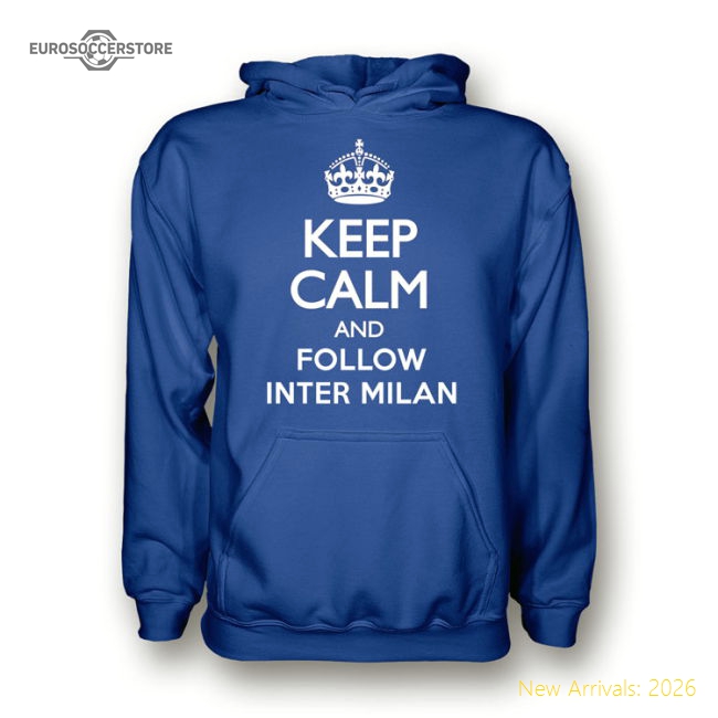Keep Inter Calm And Follow Milan Hoody (Blue) In Multiple Sizes