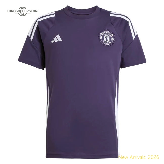 2025-2026 Man Utd Training Tee (Aurora Plum) - Kids (Ronaldo 7)