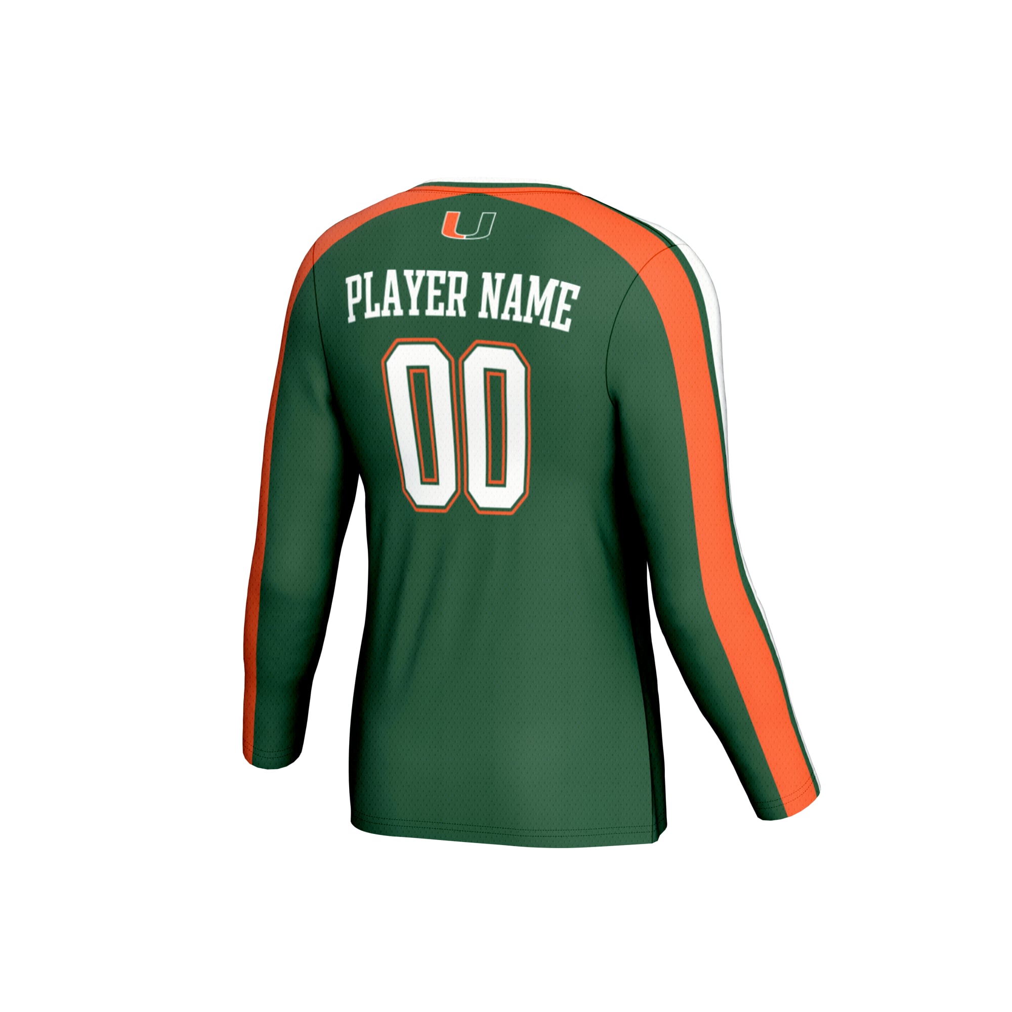 Miami Hurricanes GameDay Greats Youth NIL Pick-A-Player Collegiate Women's Volleyball Lightweight Fashion Jersey - Green