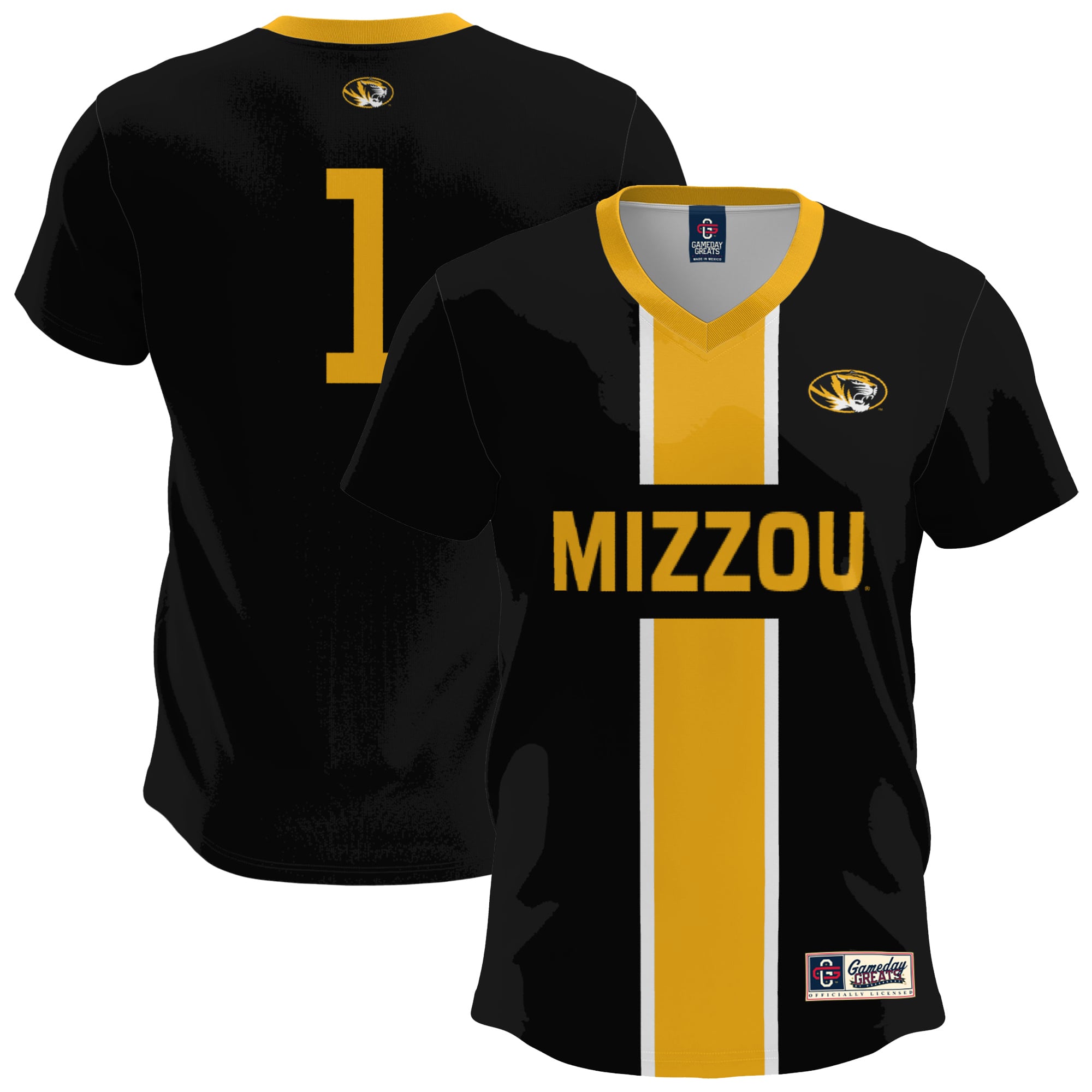 Missouri Tigers GameDay Greats Youth Lightweight Soccer Fashion Jersey - Black