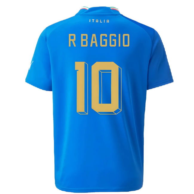 BAGGIO 10 Match Replica Italy Home Fan Jersey (Kids)