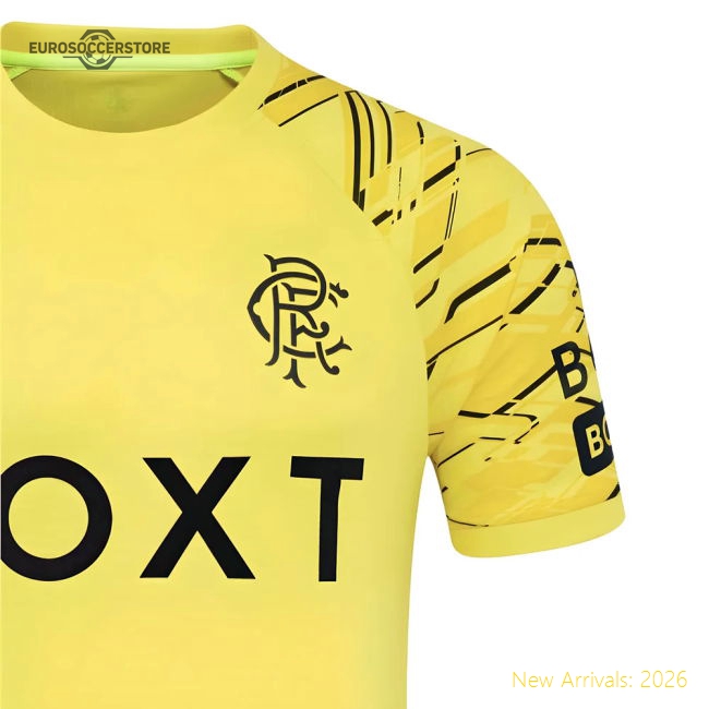 2025-2026 Rangers Home Goalkeeper Shirt (Yellow) - Kids