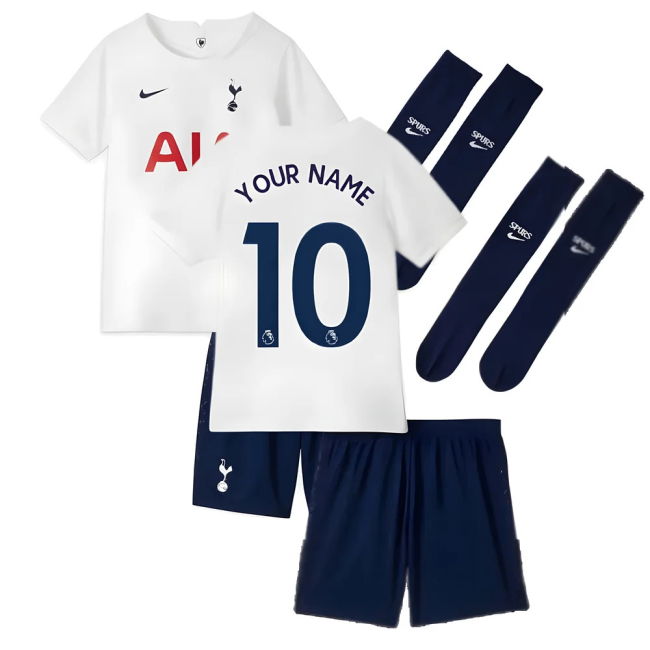 Spurs Original Tottenham 2021-2022 Little Boys Home Mini Kit (Your ...