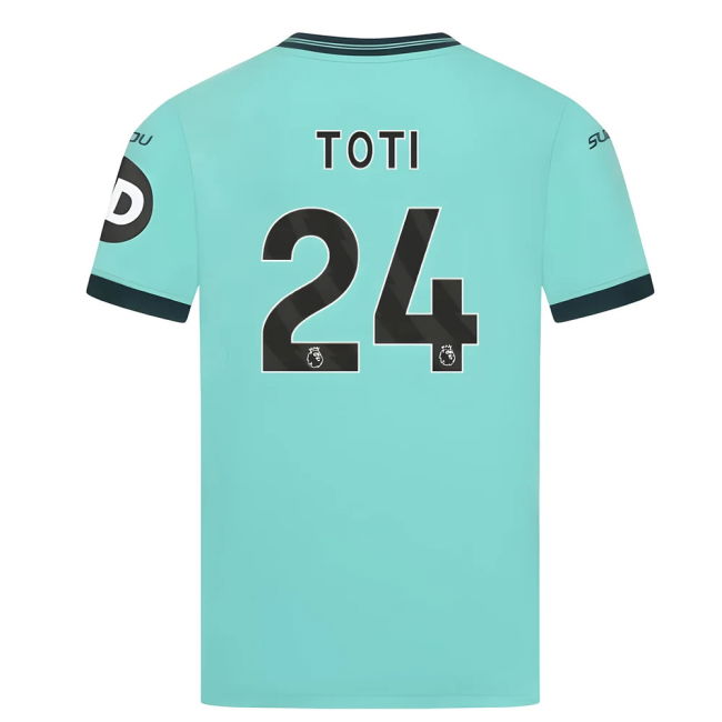 Proud Wolves Wolves Away Shirt Kids Toti #24 High Performance Fres...