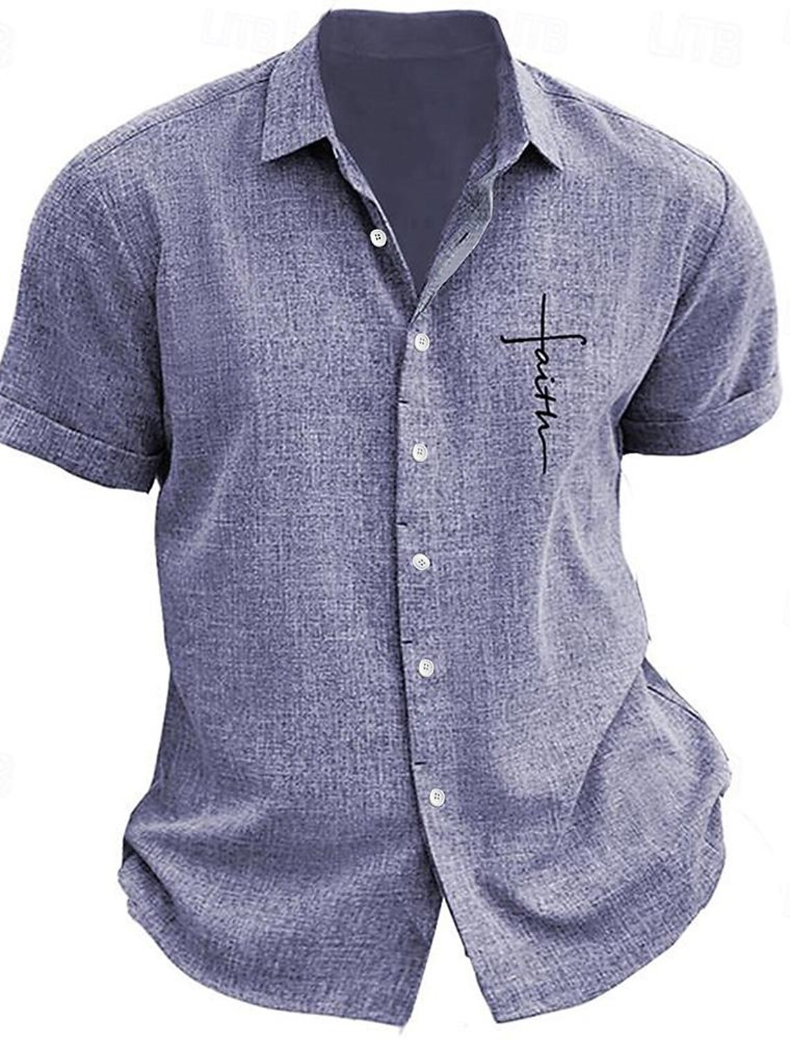 Men's Shirt Dress Plaid / Check Outdoor Casual Blue Green Khaki Gray