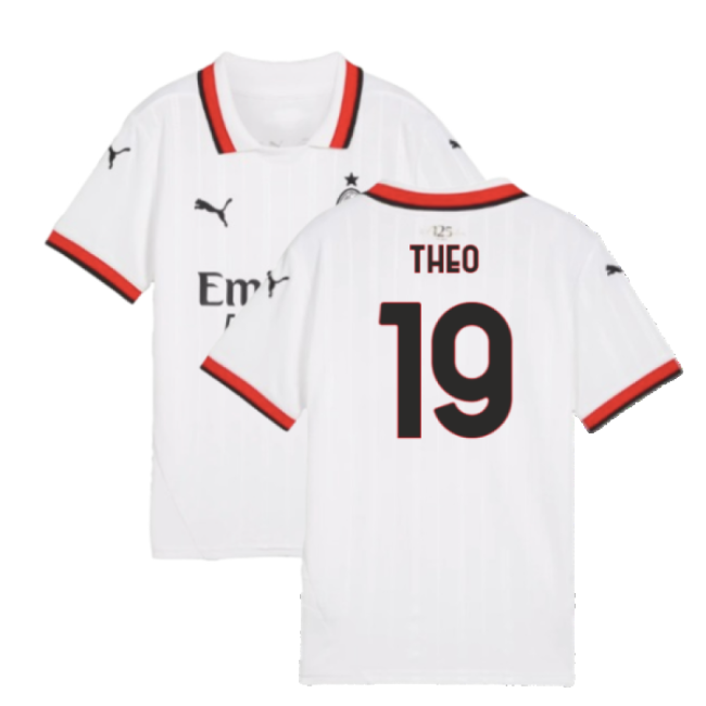 Top Tier Acm Ac Milan Away Shirt Kids Theo #19 2025-2026 Campaign ...