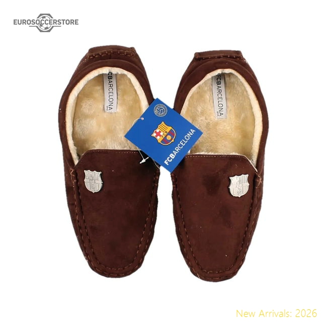 High-Quality Barcelona Moccasain Slippers Size 7-8 (Brown)