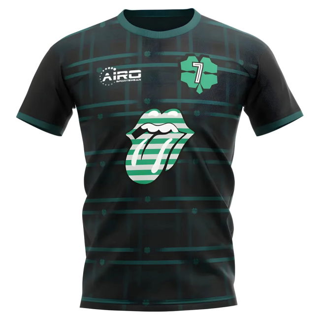 Premium Quality Committed Green And White Hoops New Release Shirt