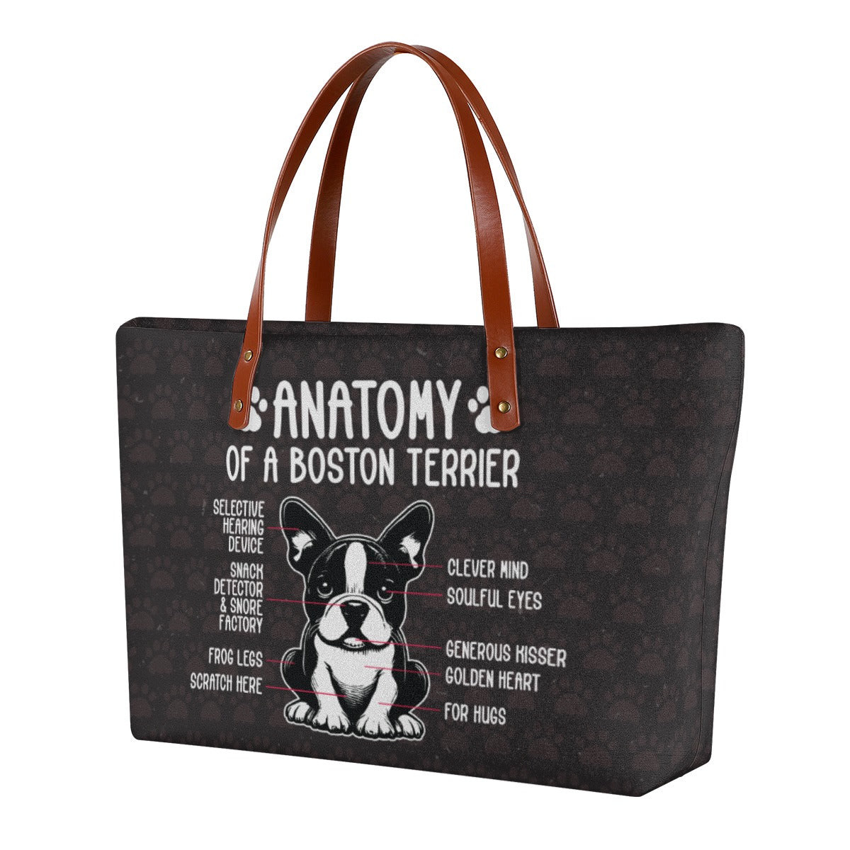 Women's Tote Bag For Boston Terrier Lovers Dog Supplies | Safe For Paws