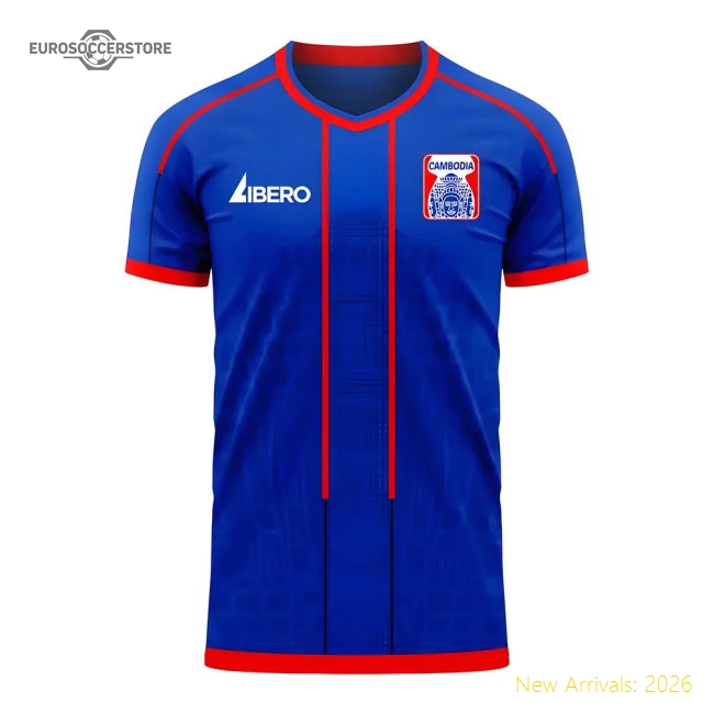 Top Cambodia Concept 20252026 Home Kit Quickdry Athletic