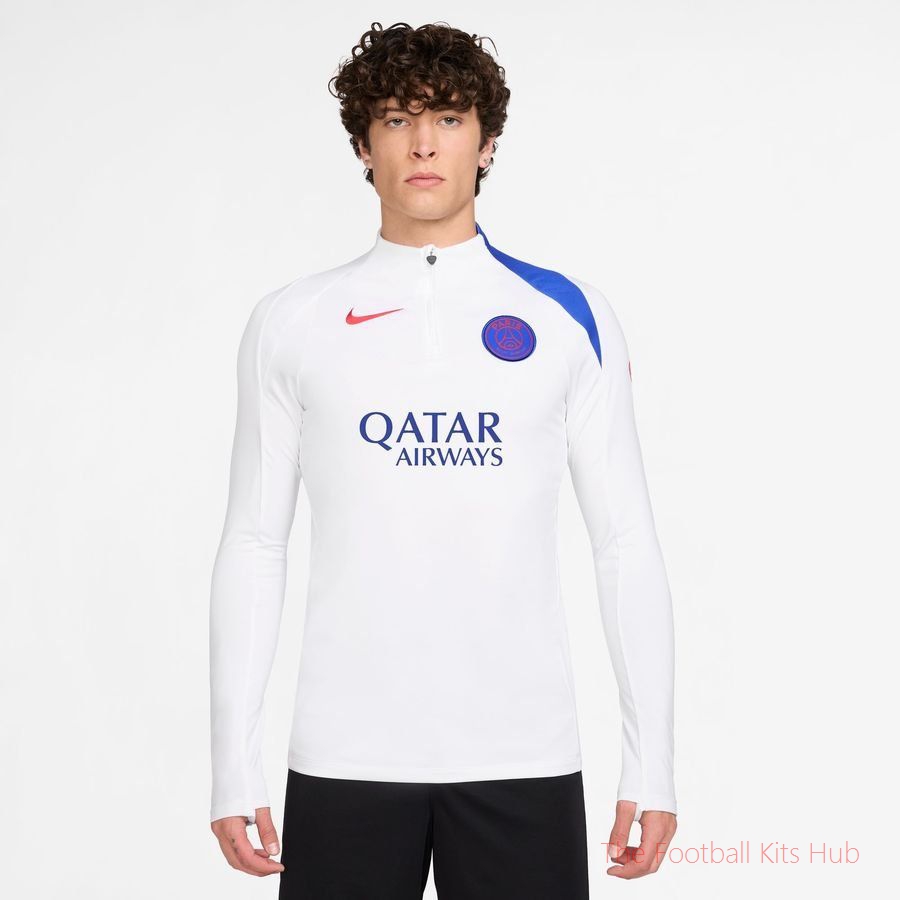 Paris Saint Germain Training Shirt Dri-FIT Strike Drill 3rd - White/Hyper Royal/Global Red