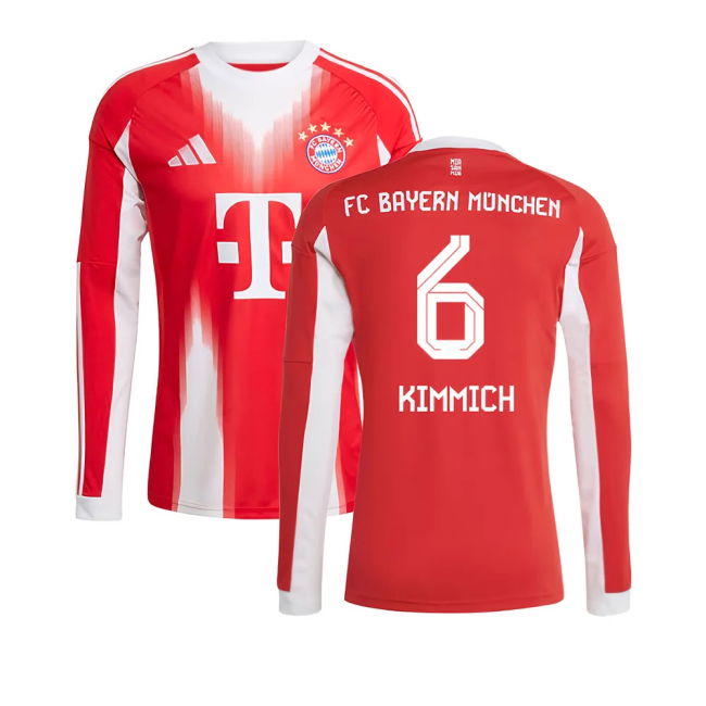 Bayern Munich Long Sleeve 2025-2026 Home Shirt - (Adult