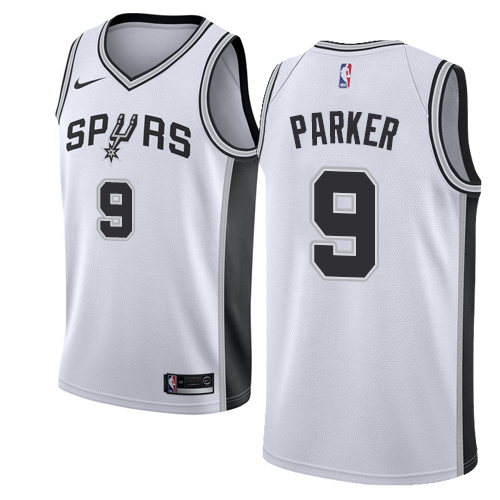 SAS #9 Tony Parker Elite 2024 Icon NBA Jersey - White Swingman