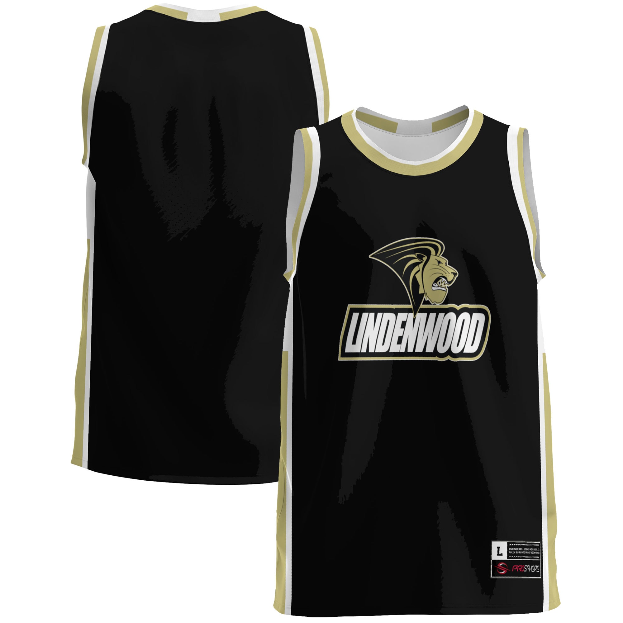 [DDG] Youth Lindenwood Lions GameDay Greats Lightweight Basketball Jersey - Gold