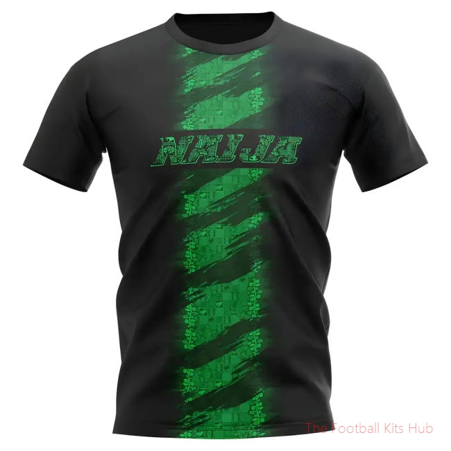 2025-2026 Nigeria Concept Training Shirt (Black) - Baby